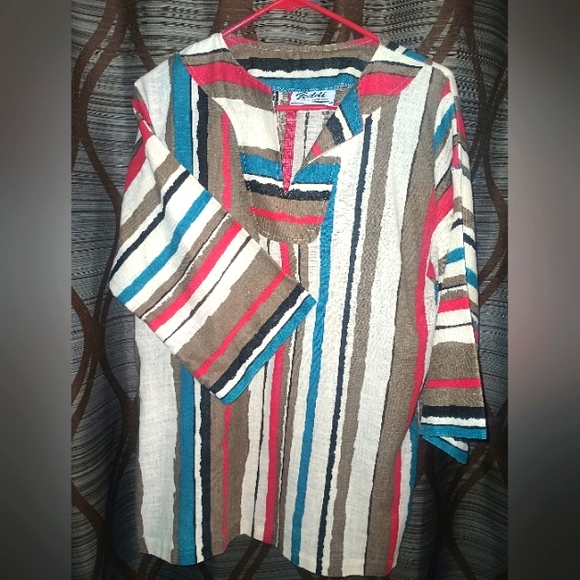 Teddy of California men's or women's striped shirts size 14. - Picture 1 of 4